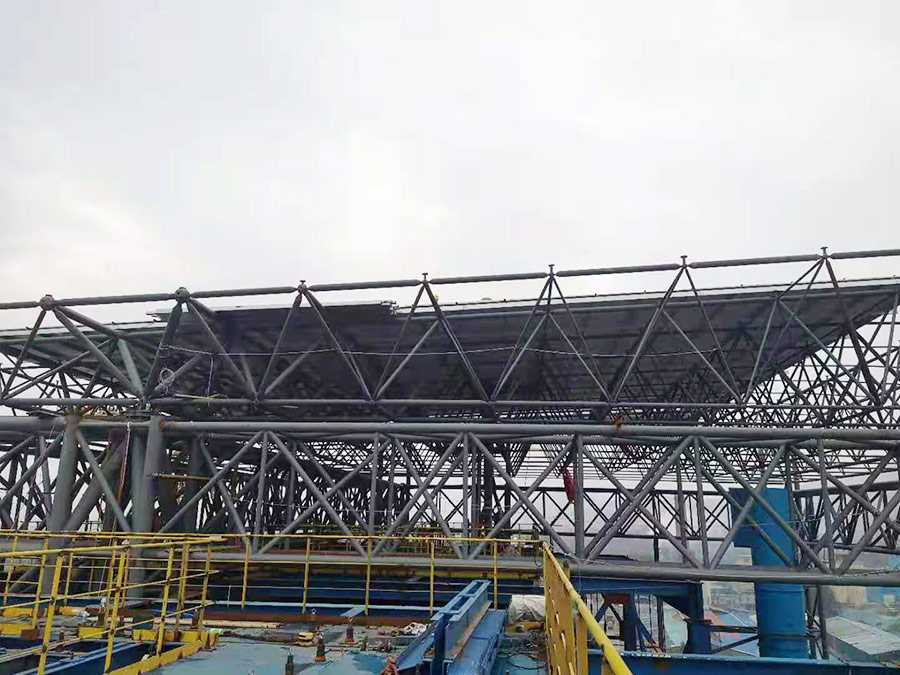 棗莊中科垃圾焚燒發(fā)電改擴建項目網架工程