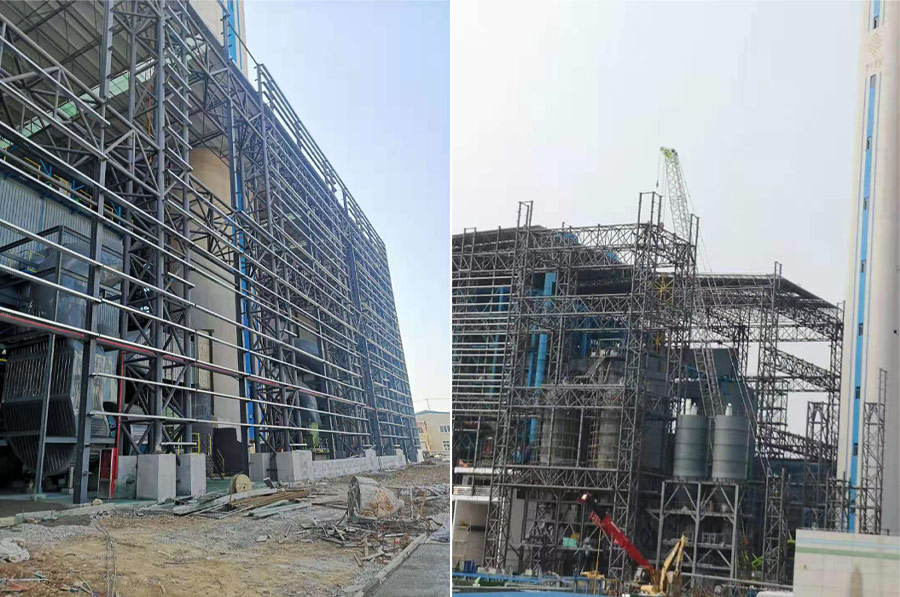 棗莊中科垃圾焚燒發(fā)電改擴建項目網架工程