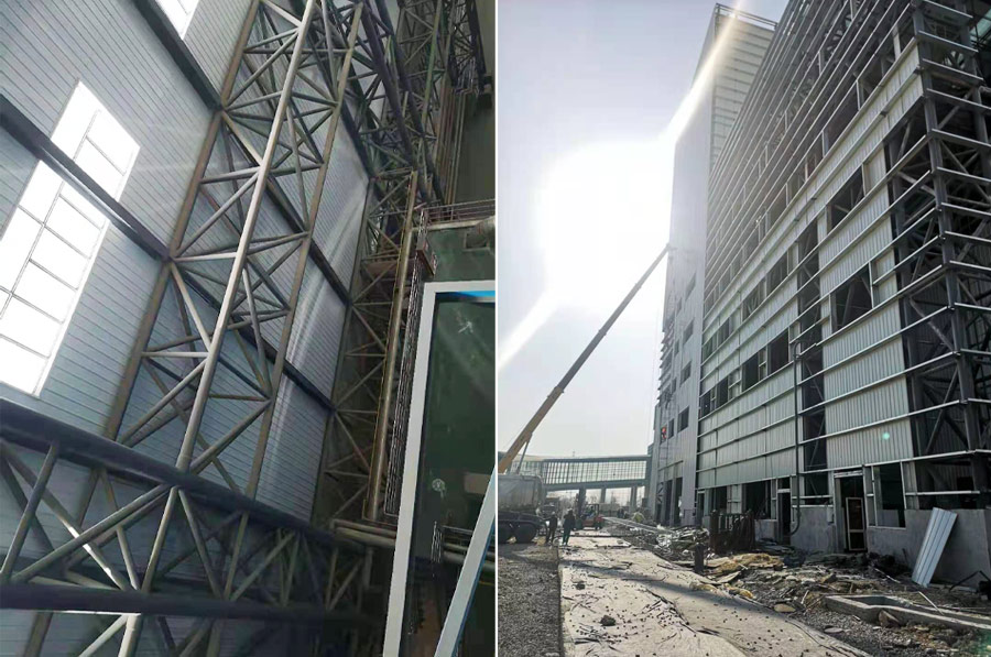 棗莊中科垃圾焚燒發(fā)電改擴建項目網架工程